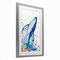 Stupell Industries Breech Whale with Splatter Framed Print Under Glass, design by Marc Allante